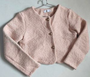Chic Pink Tweed Cropped Blazer by BABI 🌸🩷