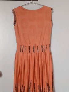 beautiful Orange and Blue one piece with trendy pa