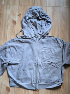 Cozy Grey Zip-Up Hoodie