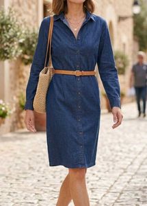 Classic Denim Shirt Dress