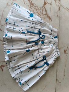 Cute Blue &amp; White Skirt with Top