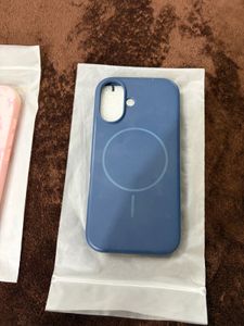 Cute Pink Bow Phone Case &amp; Blue MagSafe (2 item) C