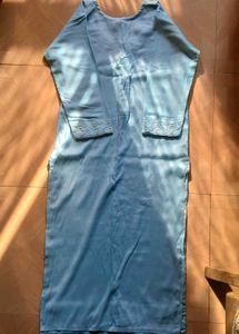 Elegant Light Blue Embroidered Kurta