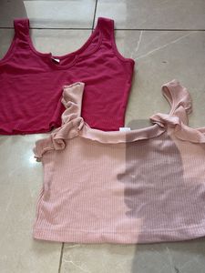 Ribbed Crop Tops - Set of 2