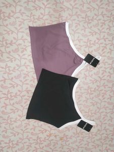 SHEIN Two-Tone Crop Tops (Set of 2) give good offe