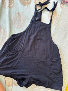 Black Shortalls Romper