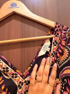 Label Ritu Kumar Boho Paisley Print V-Neck Dress