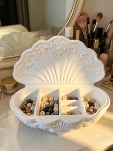 Vintage Shell Jewelry Box Organizer
