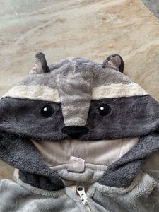 Cozy Grey Animal Onesie