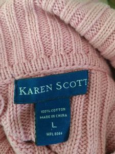 Pink Turtle Neck Sweaters (Women's)