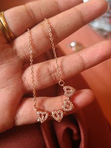 Rose Gold Heart Pendant Necklace