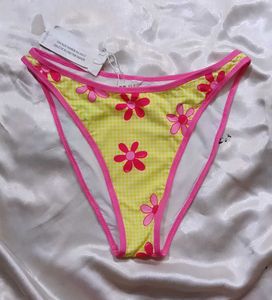 Floral Bikini panty Yellow/Pink