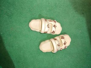 Cute Cream Bear Sandals