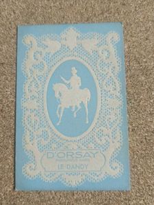 Vintage D'ORSAY Le Dandy Perfume Card