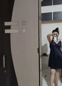 Elegant Navy Blue night Dress 4 pc in 1 pack