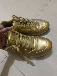 Skechers Gold Metallic Sneakers