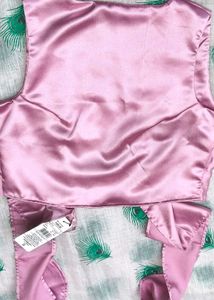 Satin Bow Back Crop Top🎀