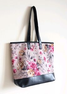 🆕️ Flower Print With Leather Purse