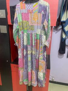 Patchwork Print Dress