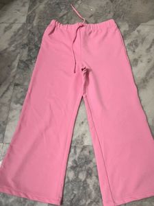 Pink Oversized Shirt &amp; Wide Leg Pants Set