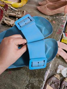 Blue Buckle Slides