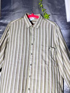 Striped Long Sleeve Button-Up Shirt