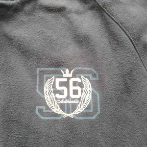 Striped Sleeve Zip-Up Hoodie