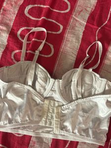 Sleek Satin Bustier Top