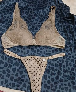 Elegant Lace Bra with Matching Panty