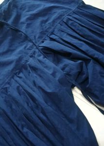 Dark Blue Pleated Salwar Pants