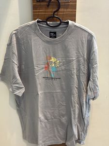 Grey Graphic Print T-Shirt