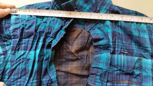 Men's Blue Plaid Button-Up Shirt