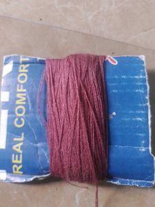 Maroon Embroidery Thread Spool