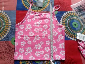 Cute Pink Floral Cami Top