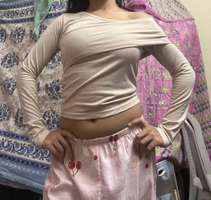 Off-Shoulder Long Sleeve Top