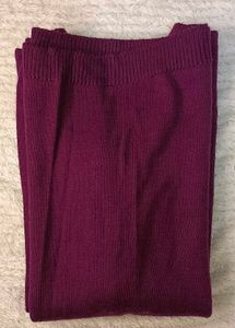 Cozy V-Neck Purple Knit Sweater