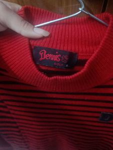 Grunge Red striped sweater