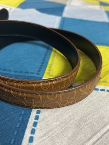 Yellow Brown Pretty Leather Belt For Women And Men