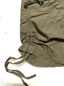Khaki Cargo Skirt