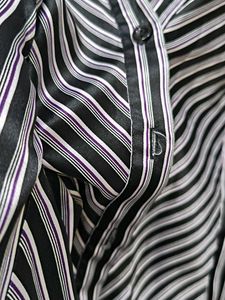 Chic Striped Button-Down Shirt
