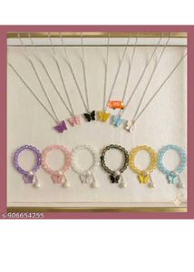 Cute Butterfly Charm Necklaces pack of 3