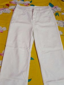 White Wide Leg Pant