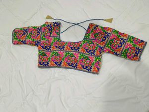 Vibrant Embroidered Ethnic Blouse