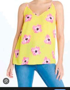 Yellow Floral Cami Top