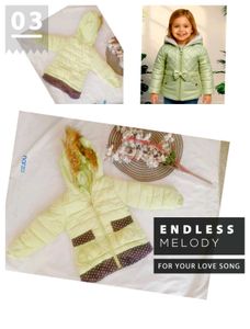 Cute Girl's Padded Winter Jacket