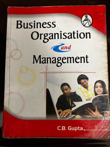 Business Organisation and Management Book