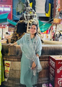 Elegant Teal Kurta Set with Embellished Dupatta