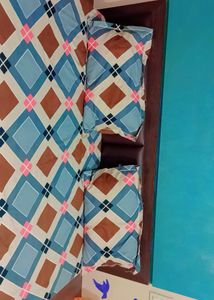 Microfiber ElasticFitted Double Bedsheets & Pillow