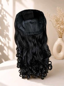 Black Curly Hairpiece