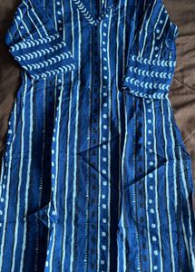 Blue Striped Kurta